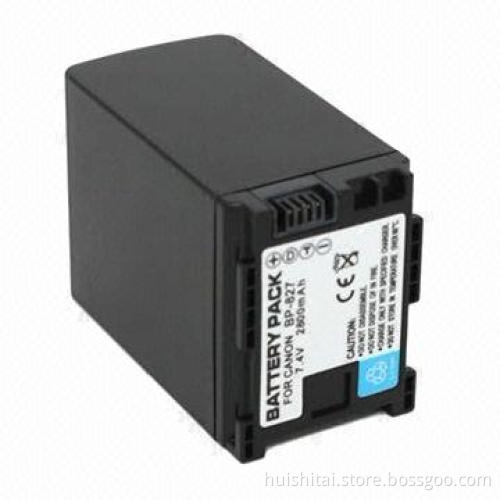 Replacement Battery for Canon BP827, BP-827 with 7.4V, 2,670mAh
